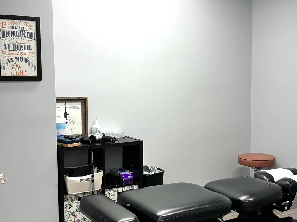 Chiropractic treatment room at Tri Modern Health