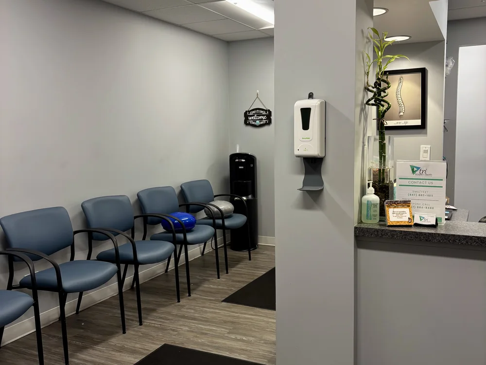 Patient waiting area at Tri Modern Health