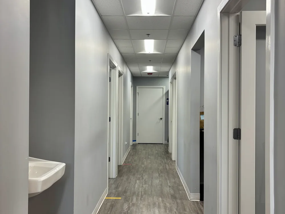 Hallway inside the Tri Modern Health office