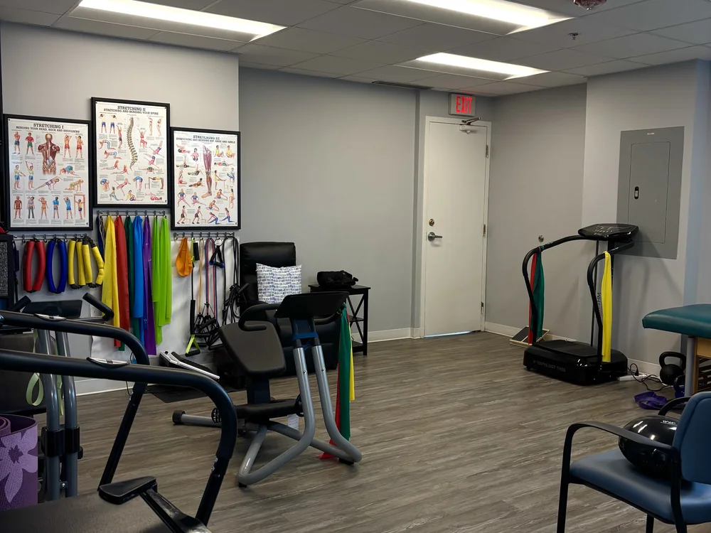 Rehabilitation and exercise area at Tri Modern Health